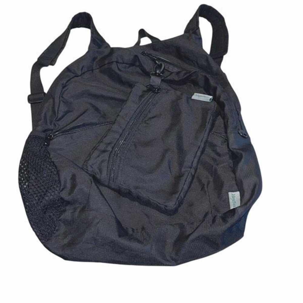 Magellan Outdoor Womens Lightweight‎ Nylon Travel Pouch And Backpack Bag Black